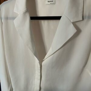 Talula White Crop Top Blouse